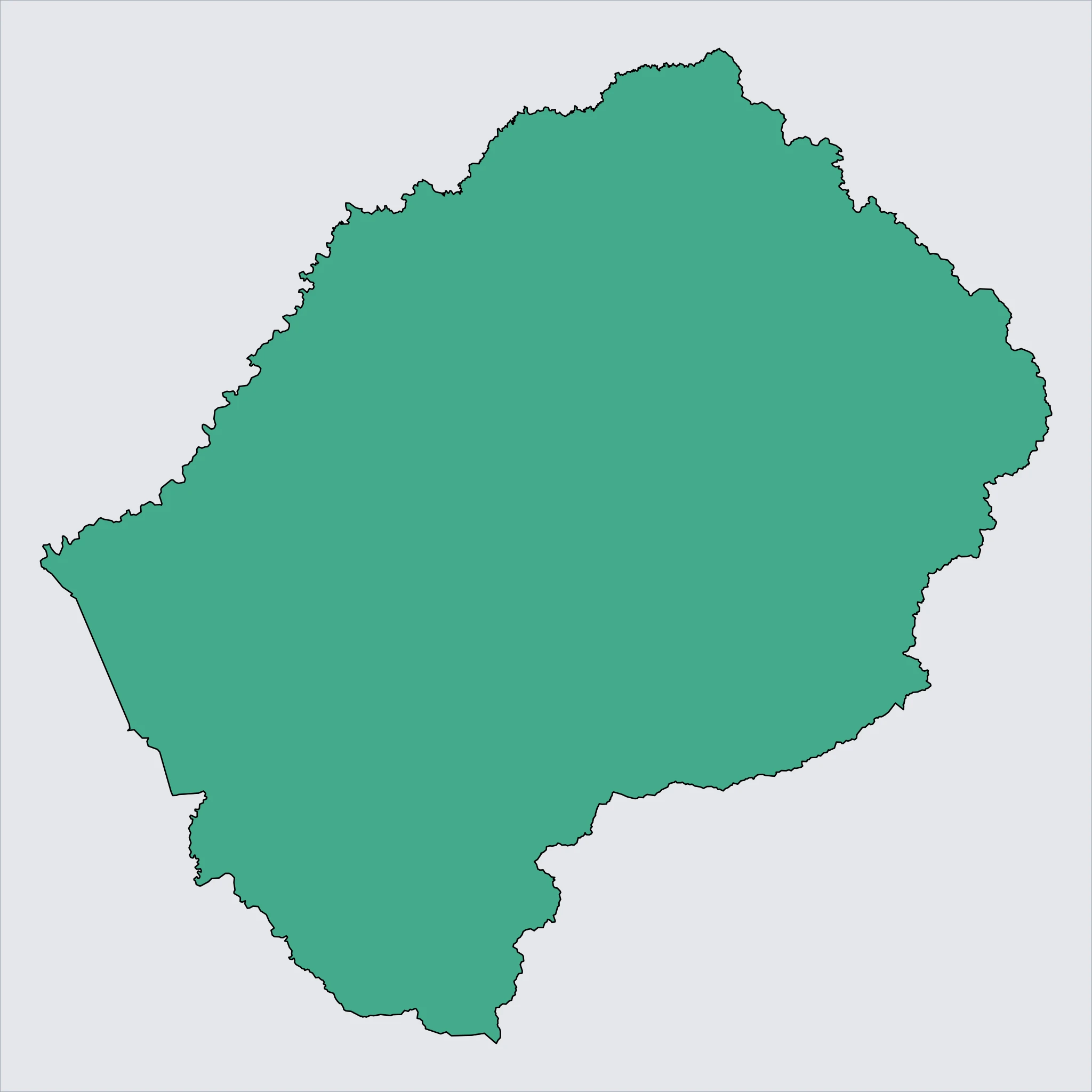 Map of Lesotho
