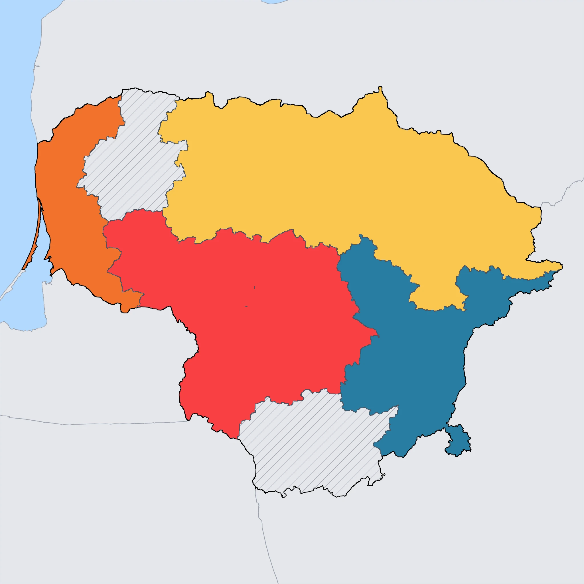Map of Lithuania