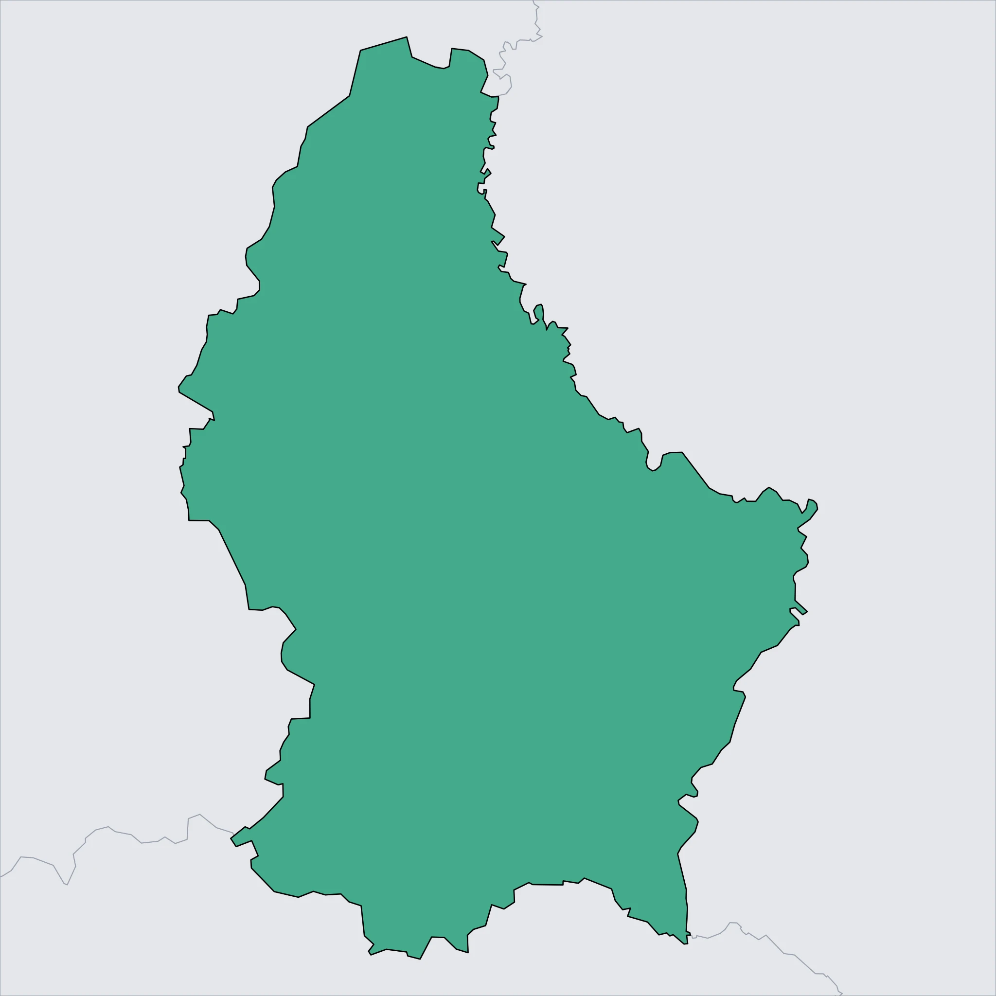 Map of Luxembourg