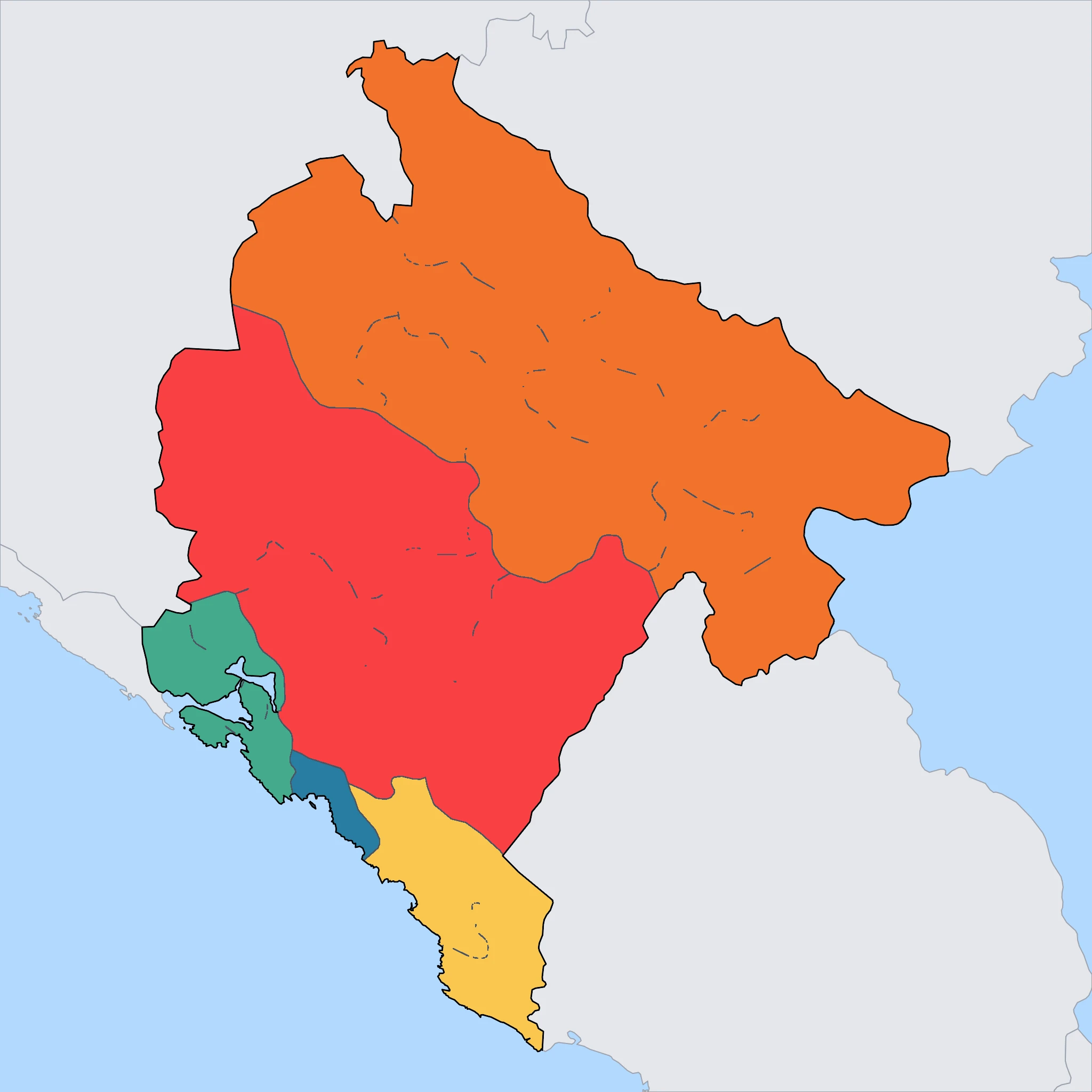 Map of Montenegro