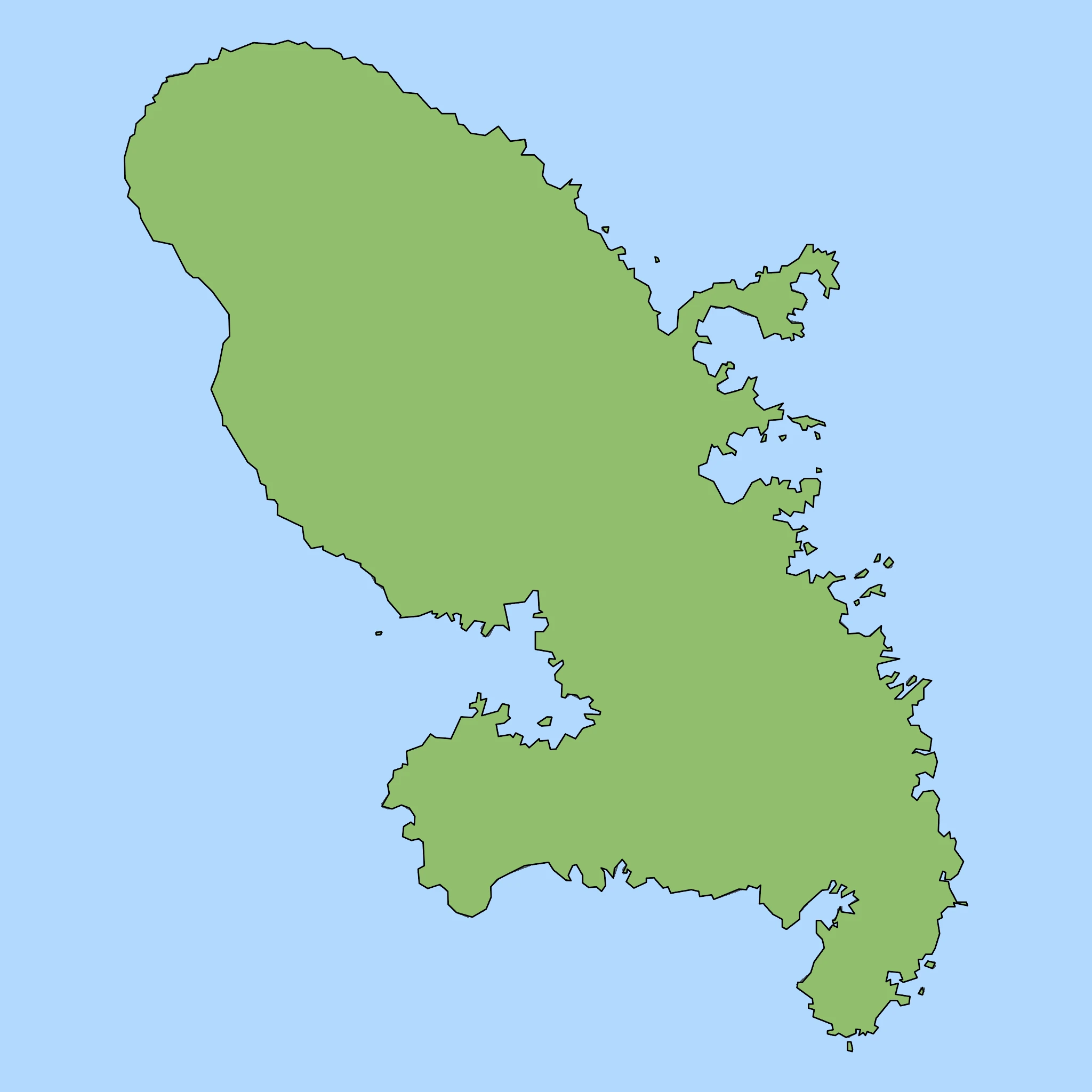 Map of Martinique