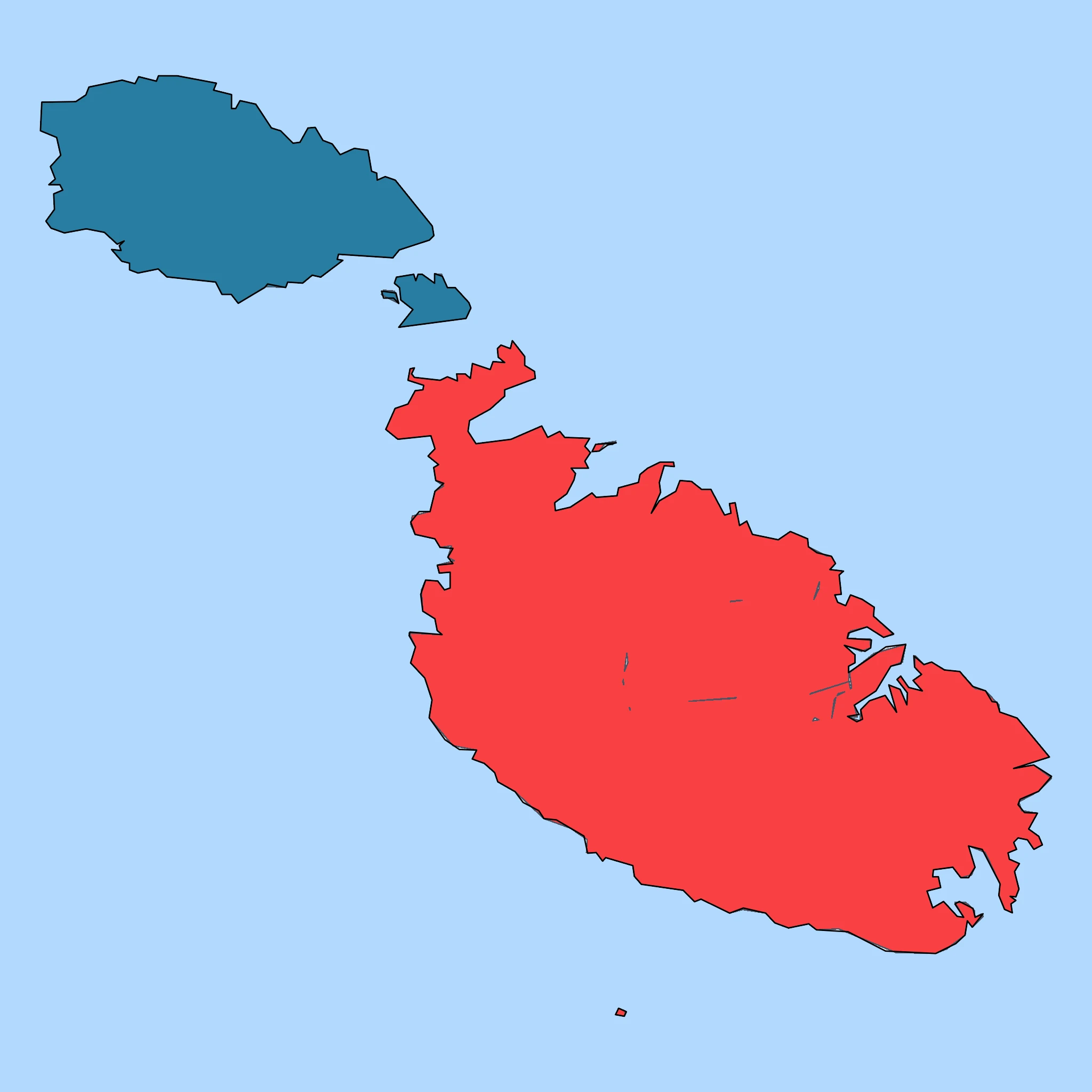 Map of Malta
