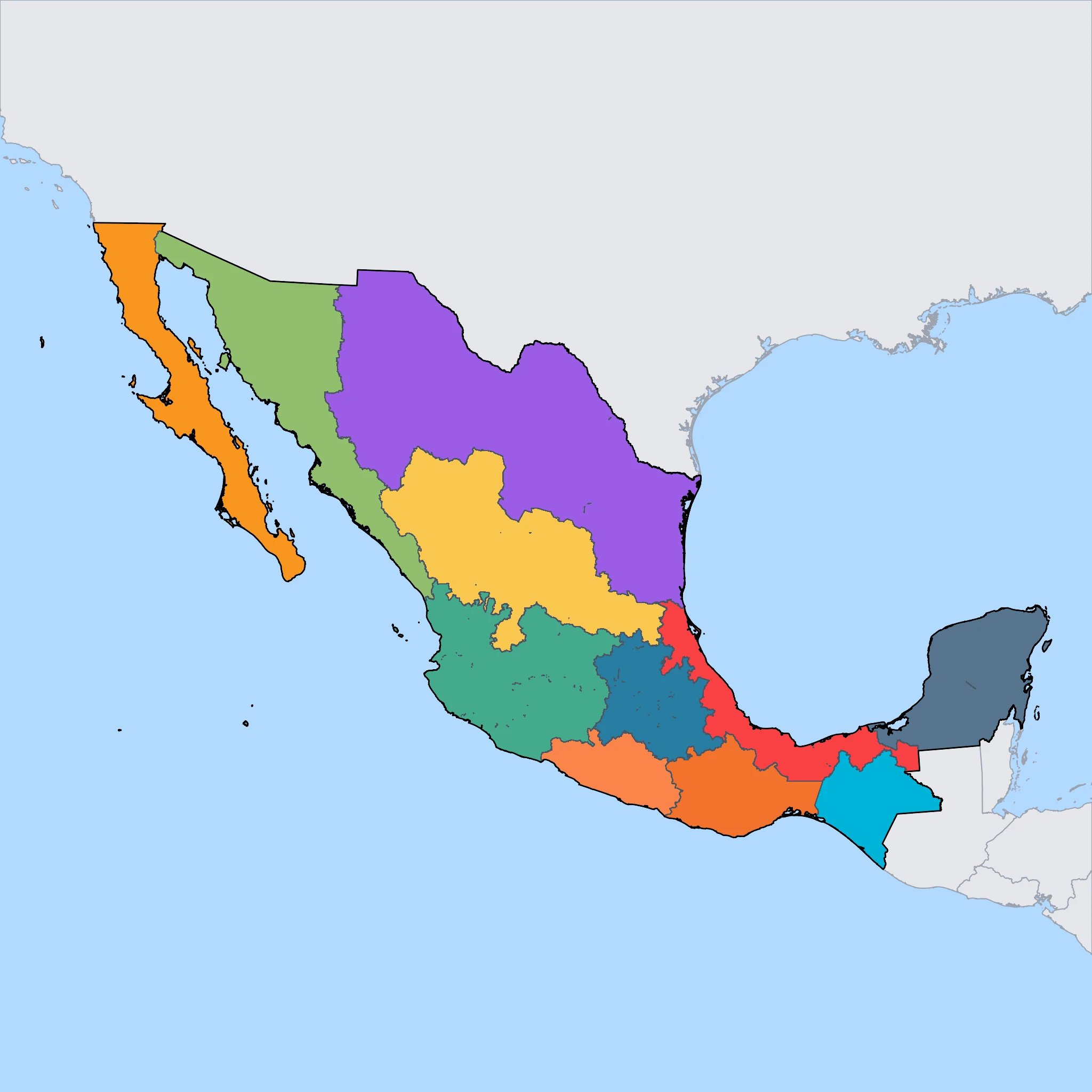 Map of Mexico