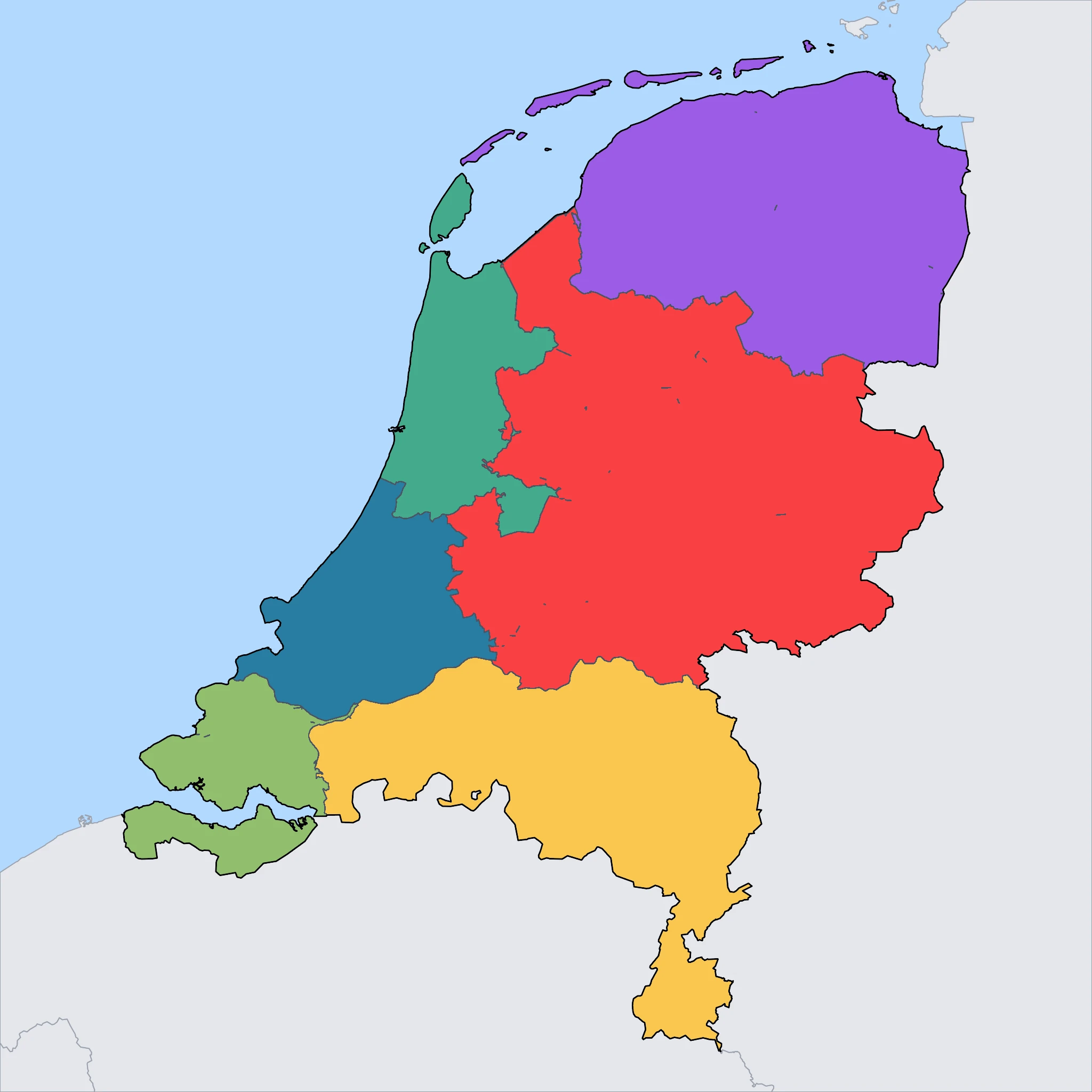 Map of Netherlands