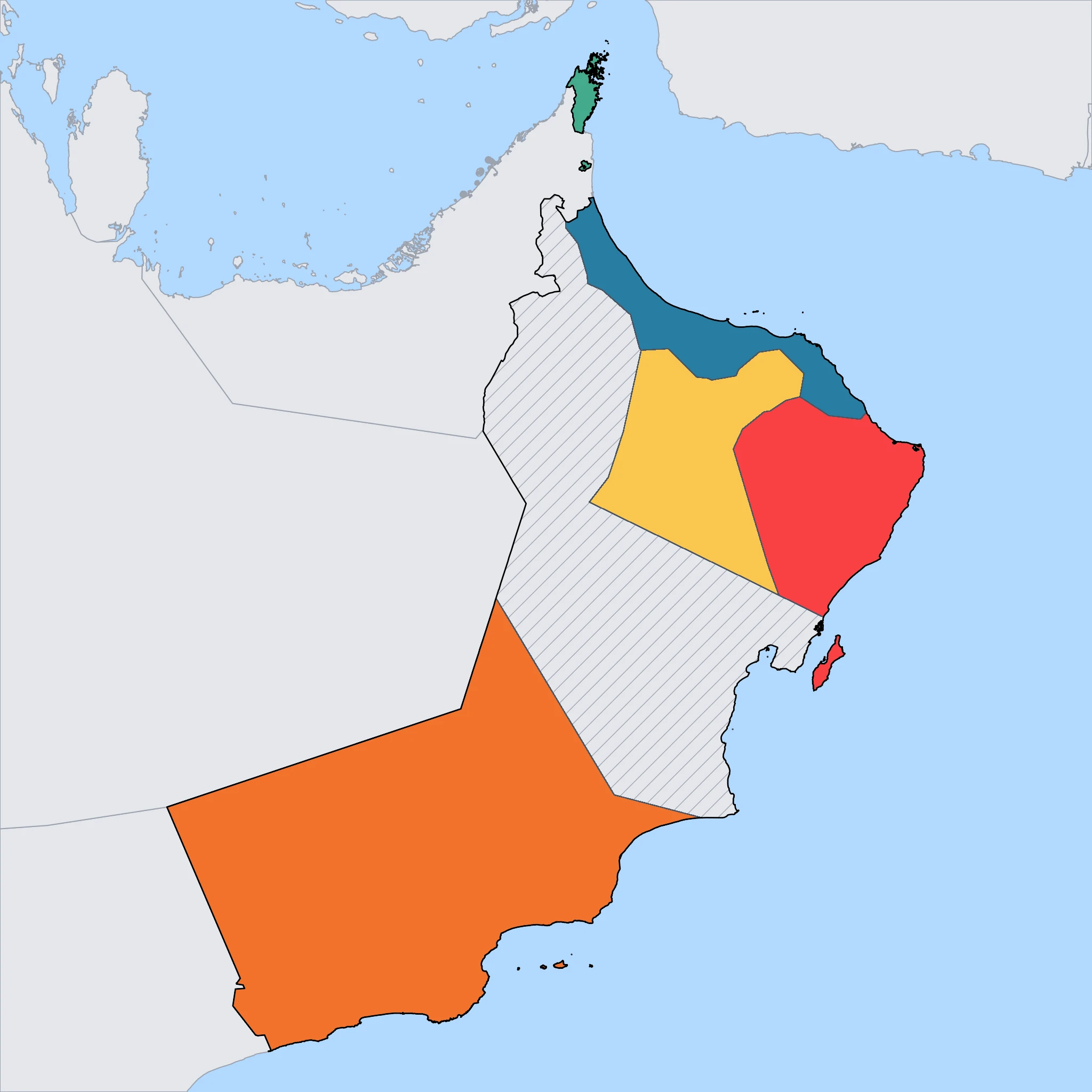 Map of Oman