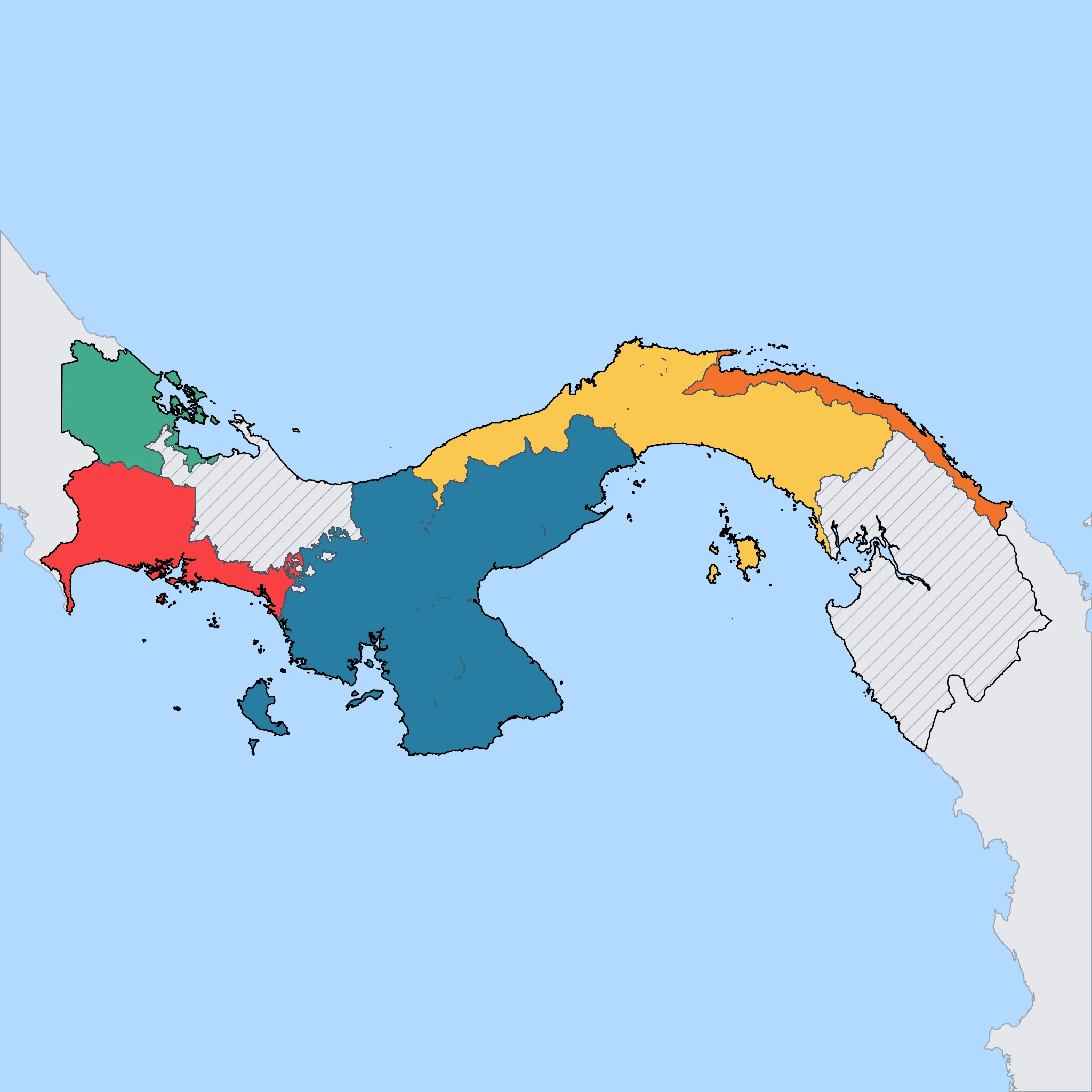 Map of Panama