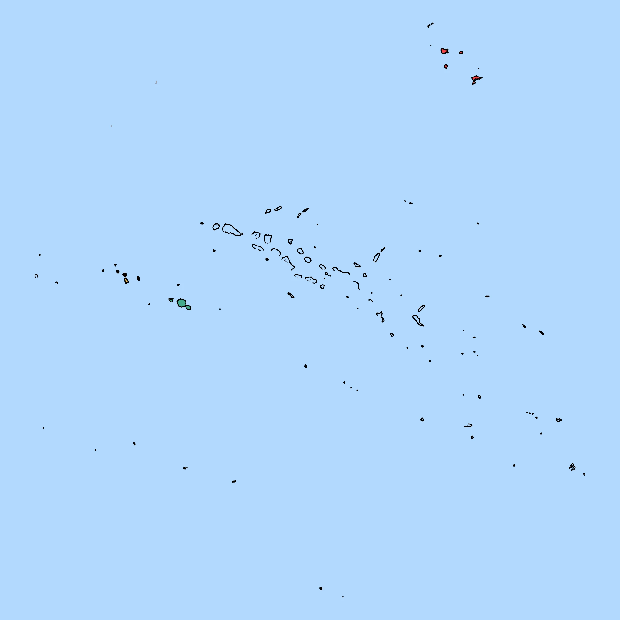 Map of French Polynesia