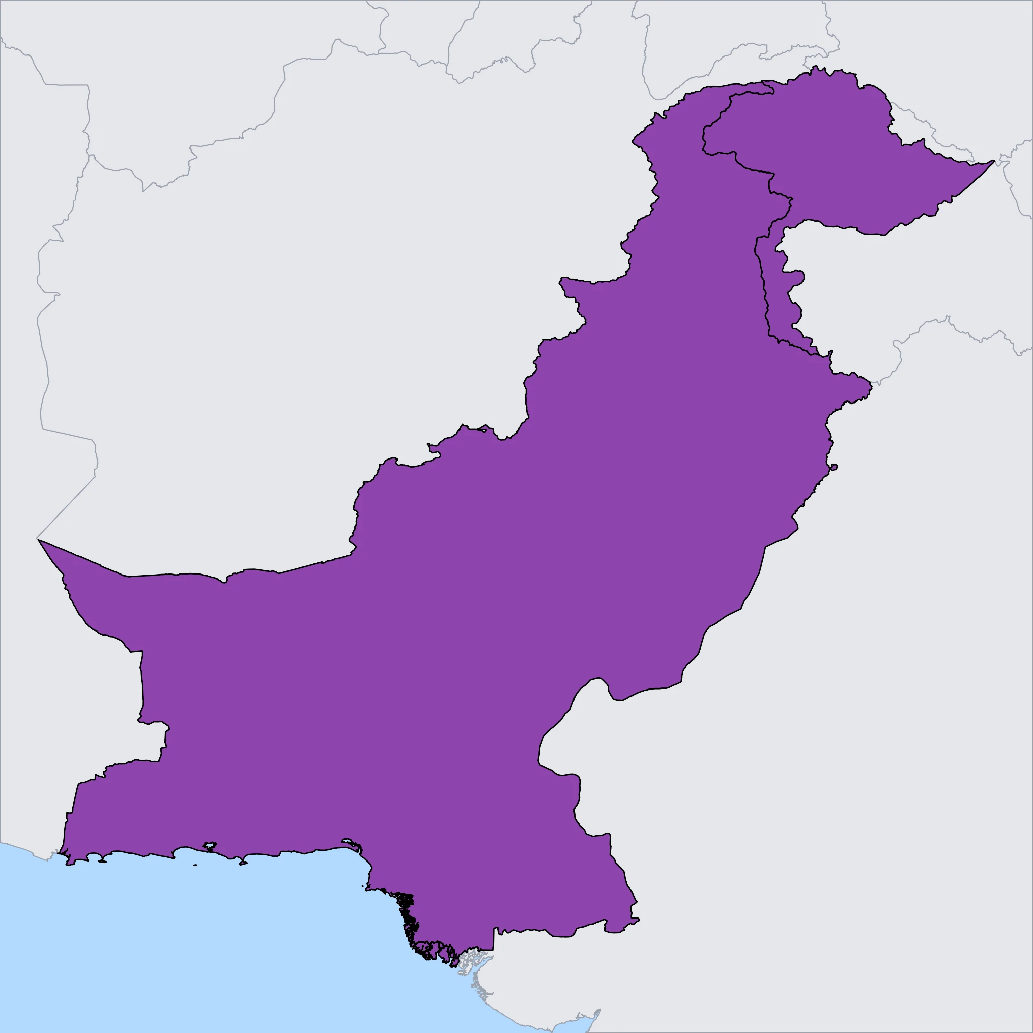 Map of Pakistan