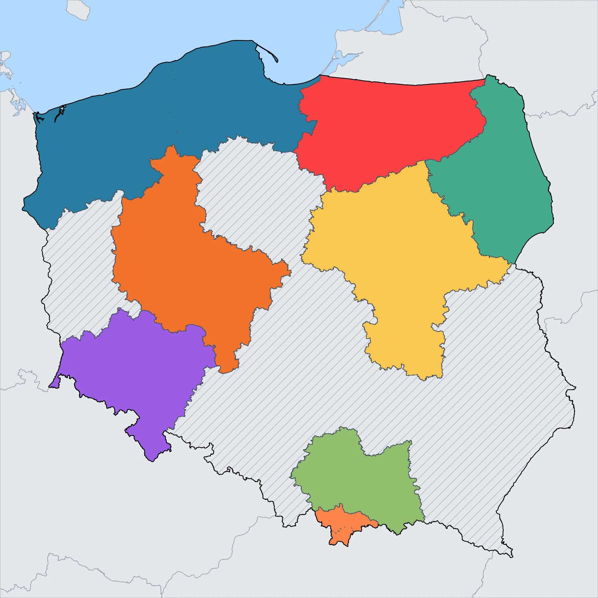 Map of Poland