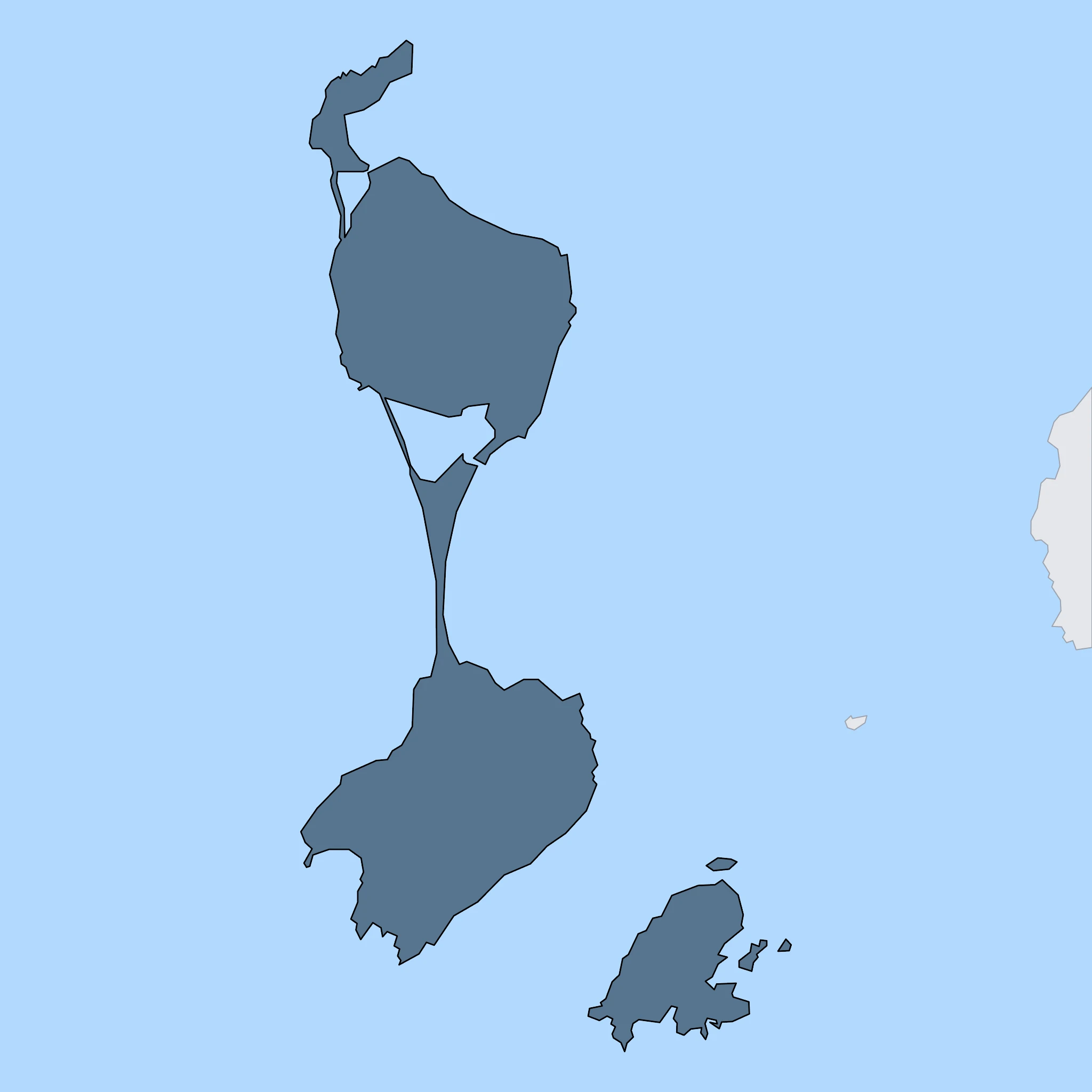 Map of Saint Pierre and Miquelon