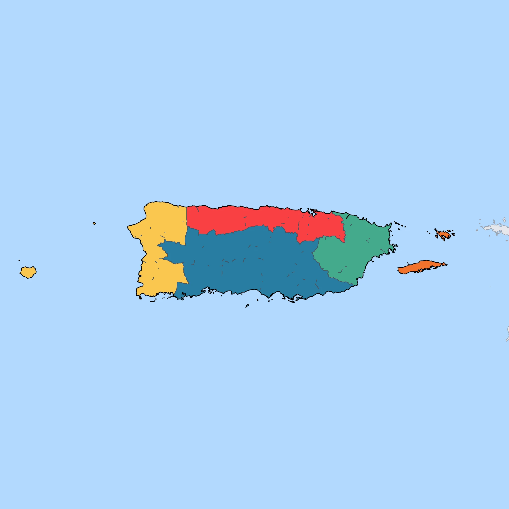 Map of Puerto Rico