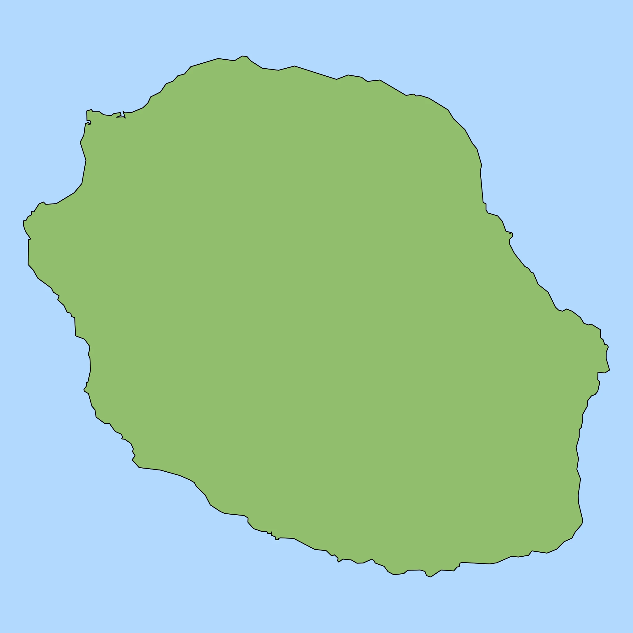Map of Réunion