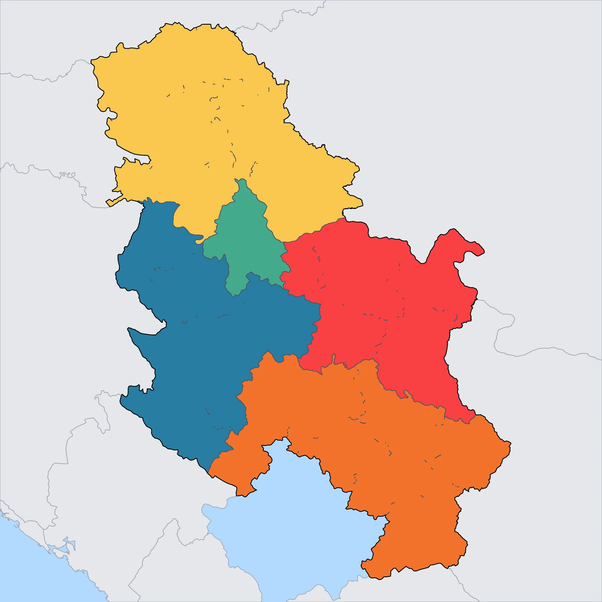 Map of Serbia