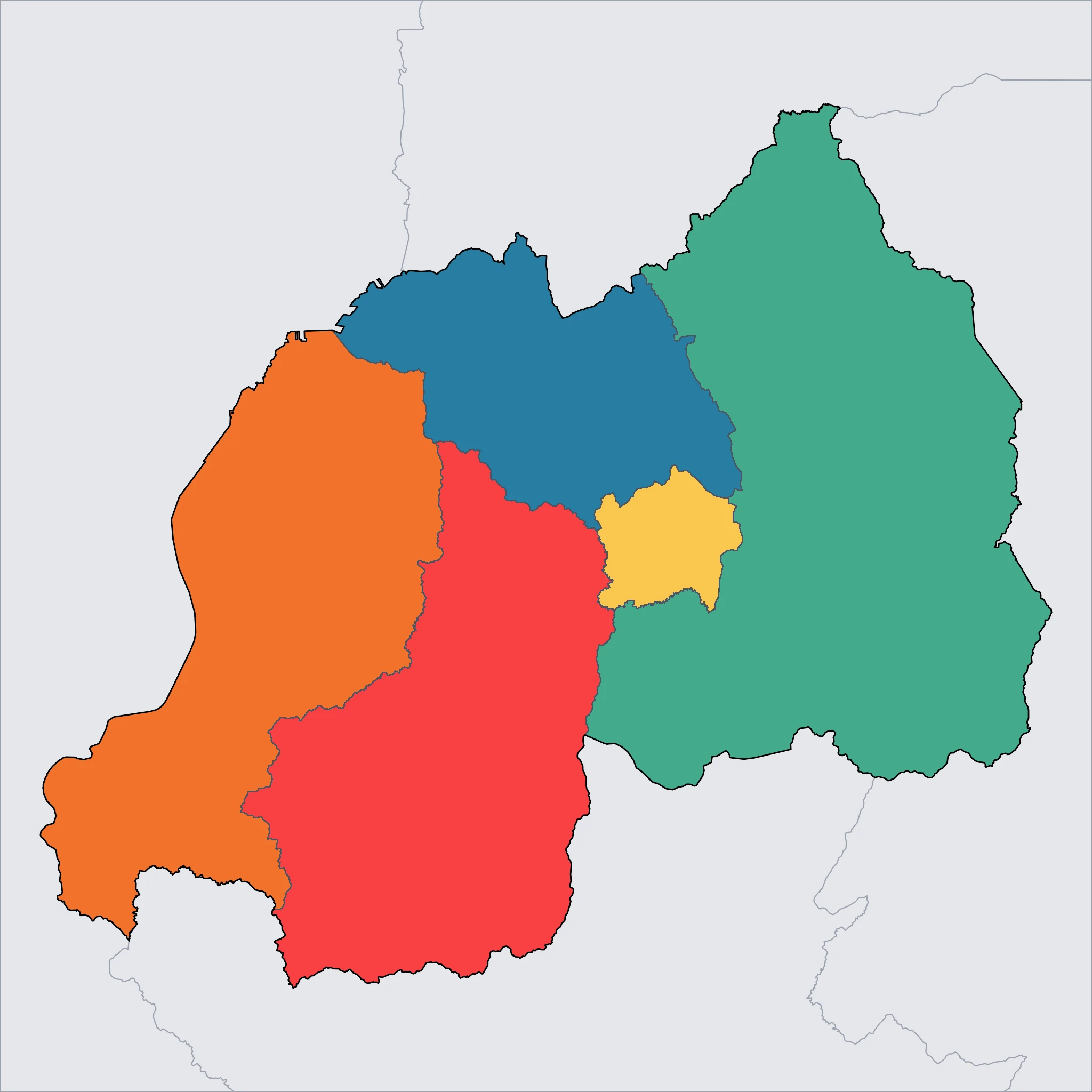 Map of Rwanda