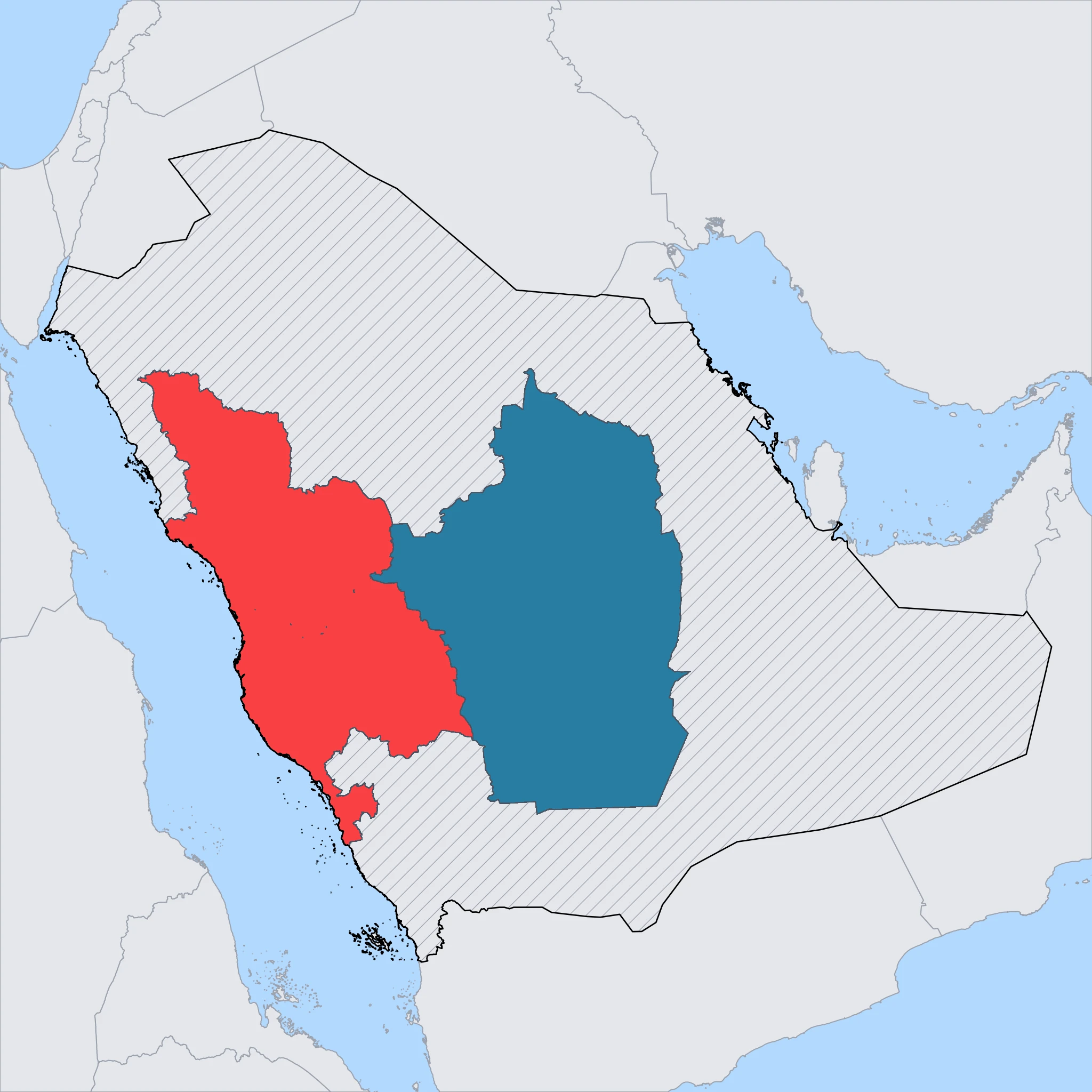 Map of Saudi Arabia