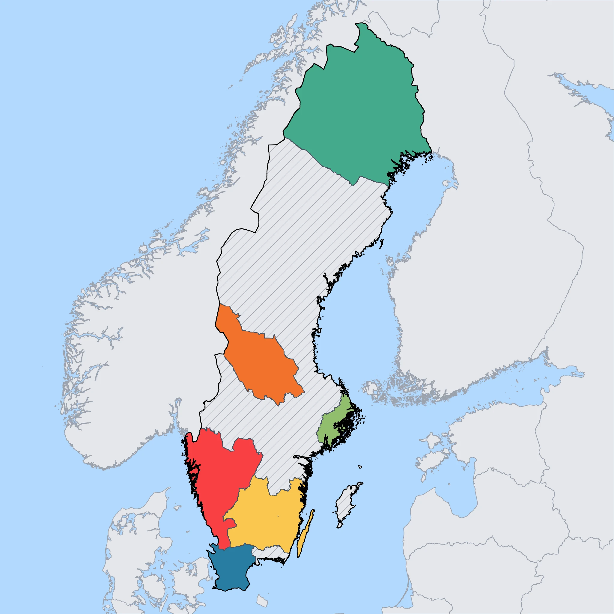 Map of Sweden