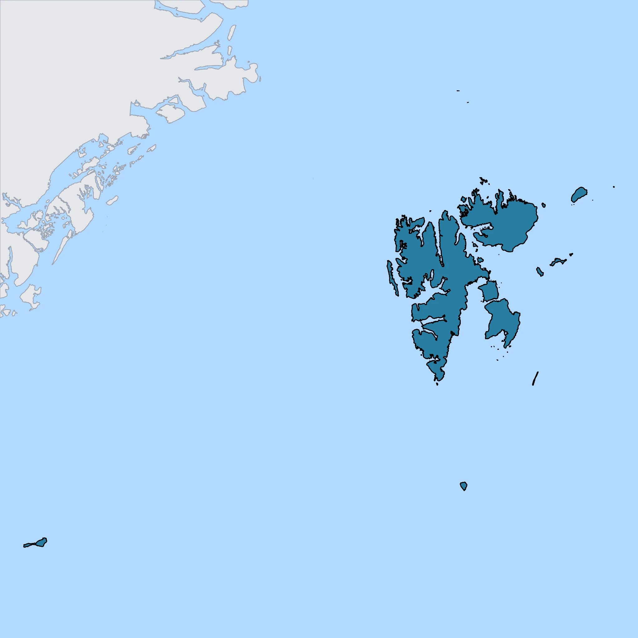 Map of Svalbard
