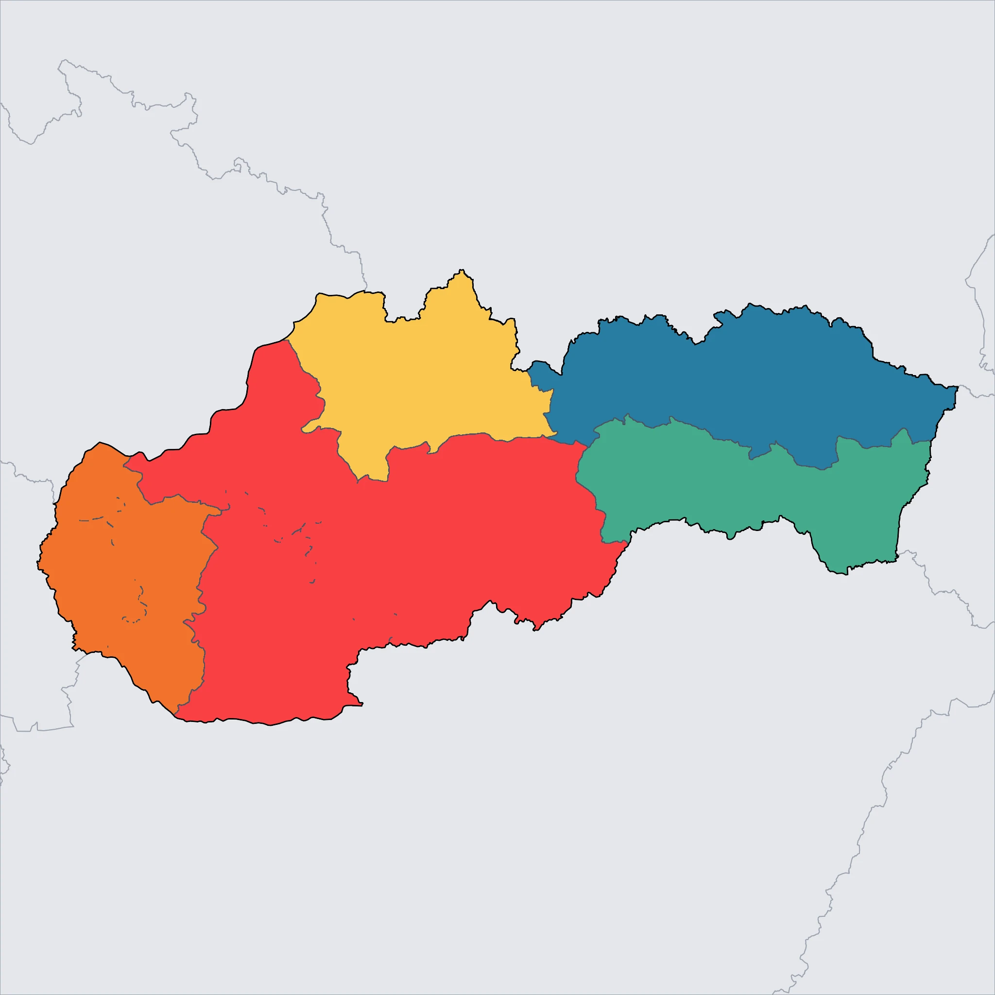 Map of Slovakia
