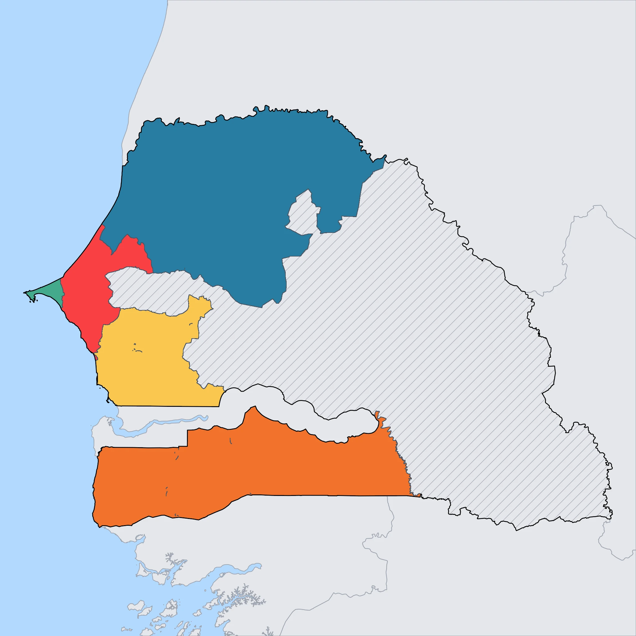Map of Senegal