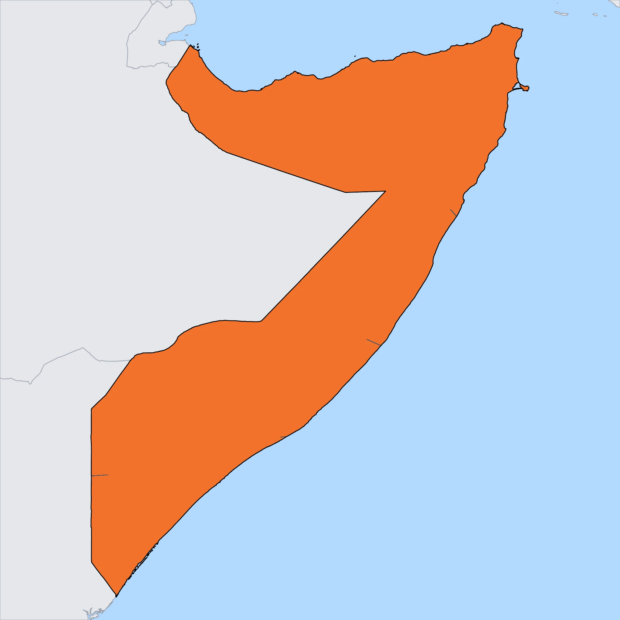 Map of Somalia