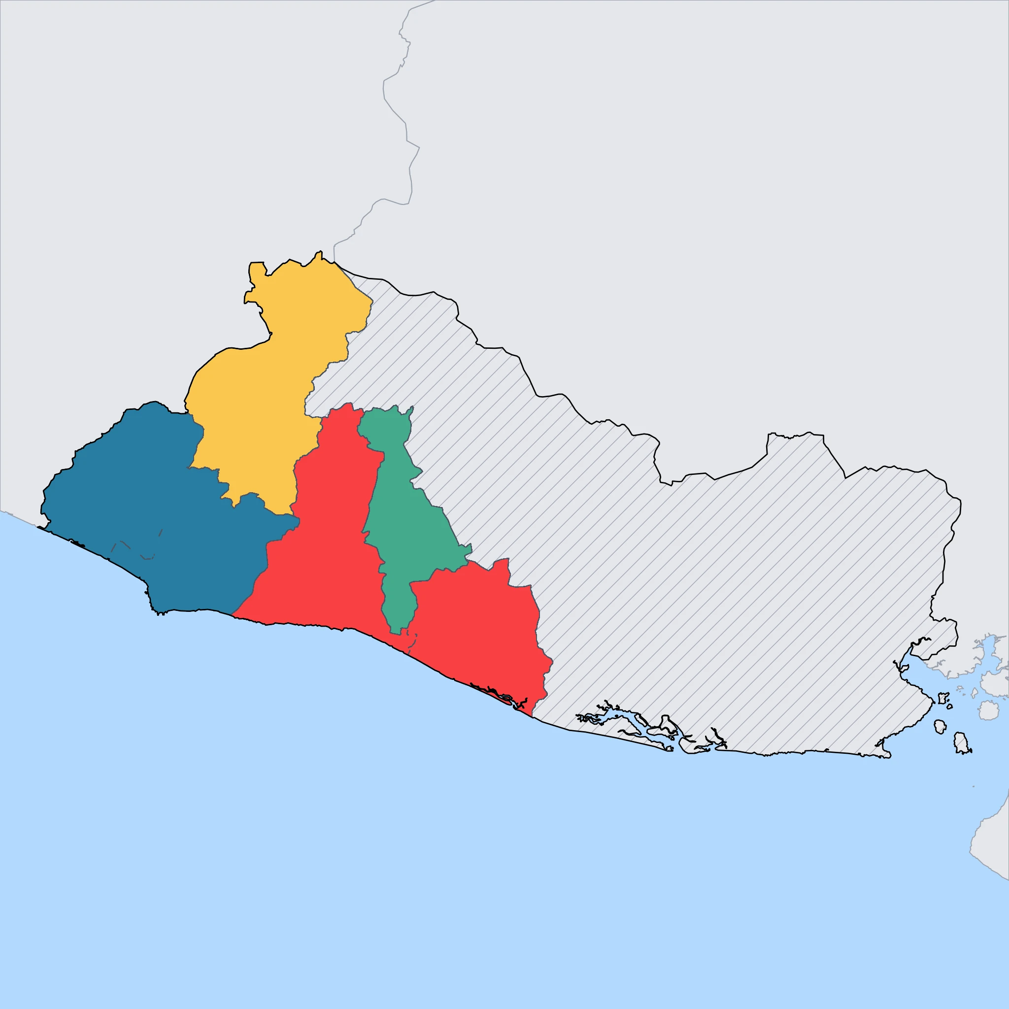 Map of El Salvador