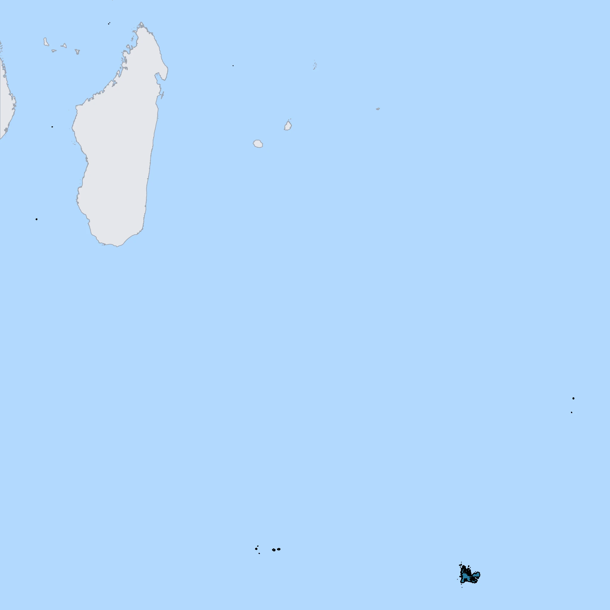 Map of French Southern Territories