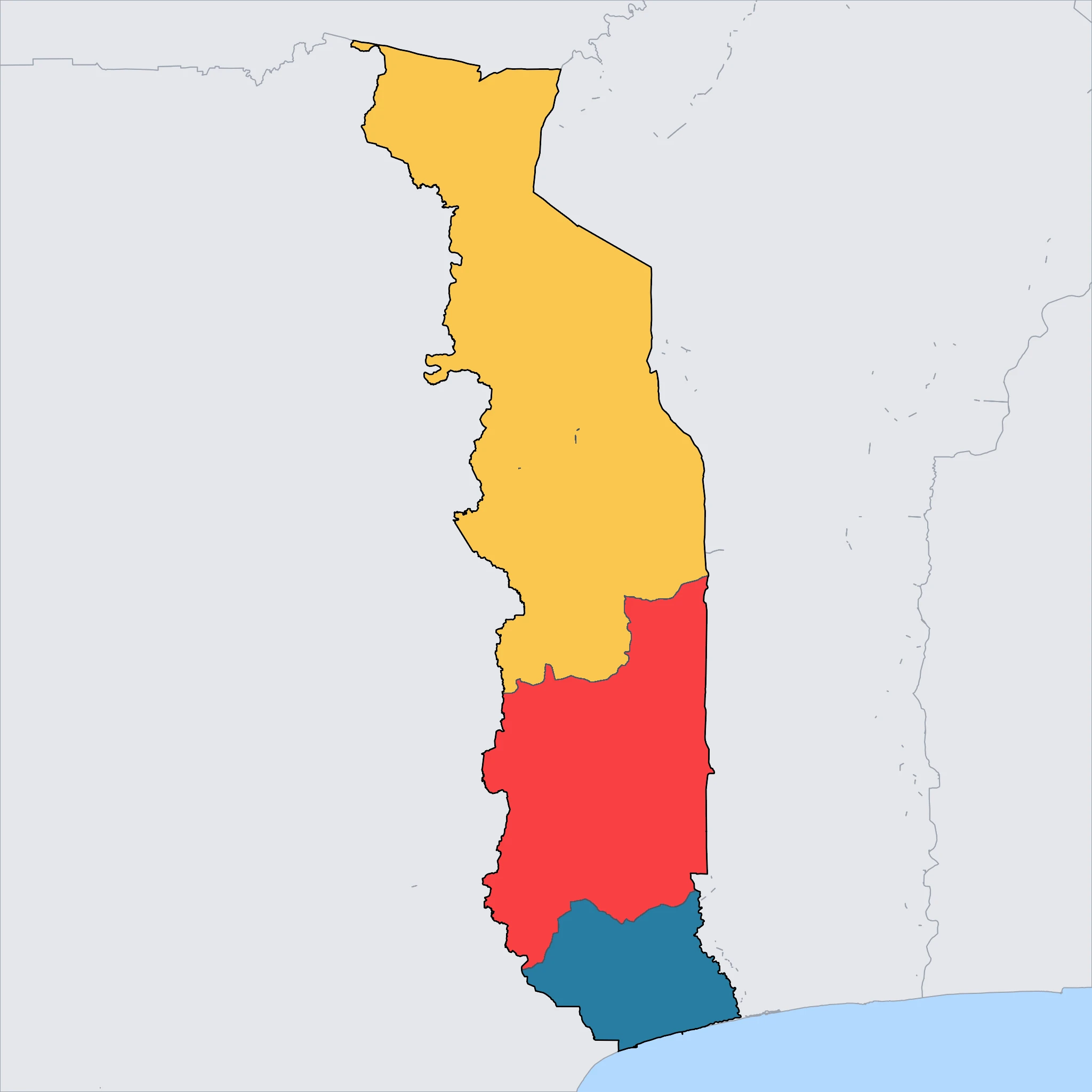 Map of Togo
