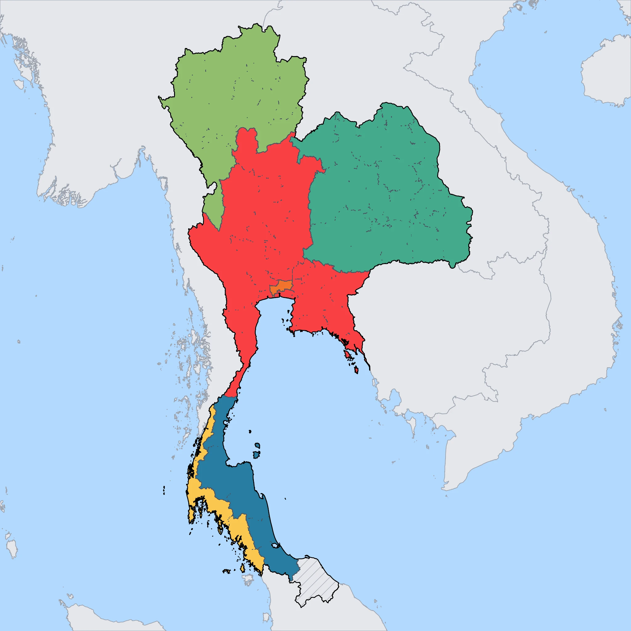 Map of Thailand