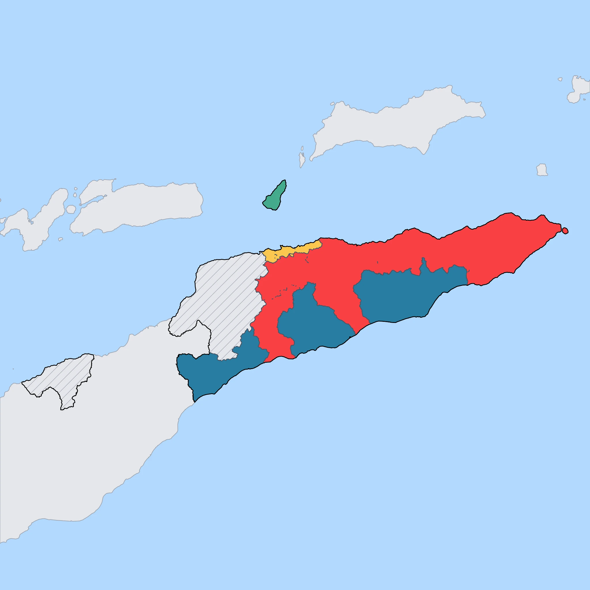 Map of Timor-Leste