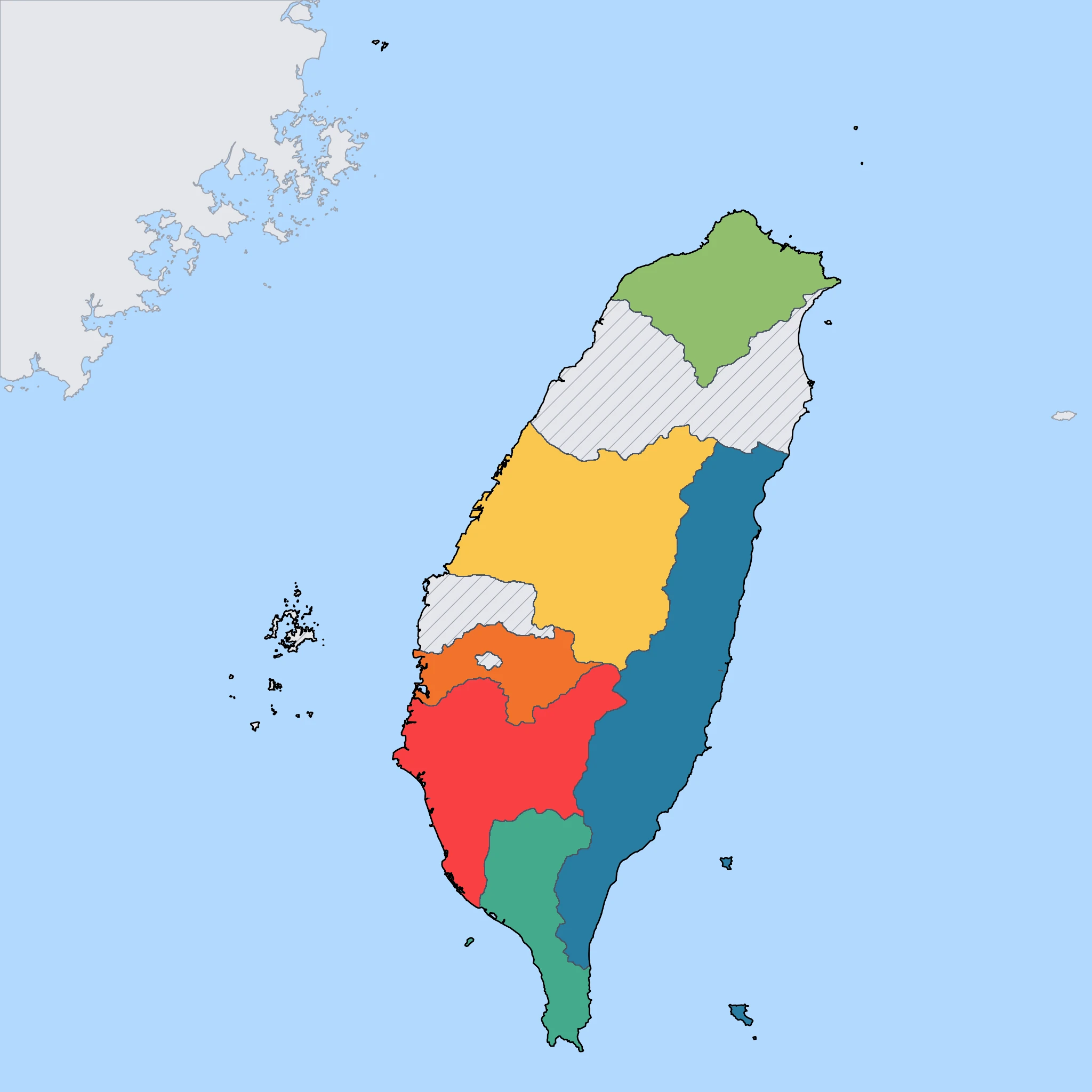 Map of Taiwan
