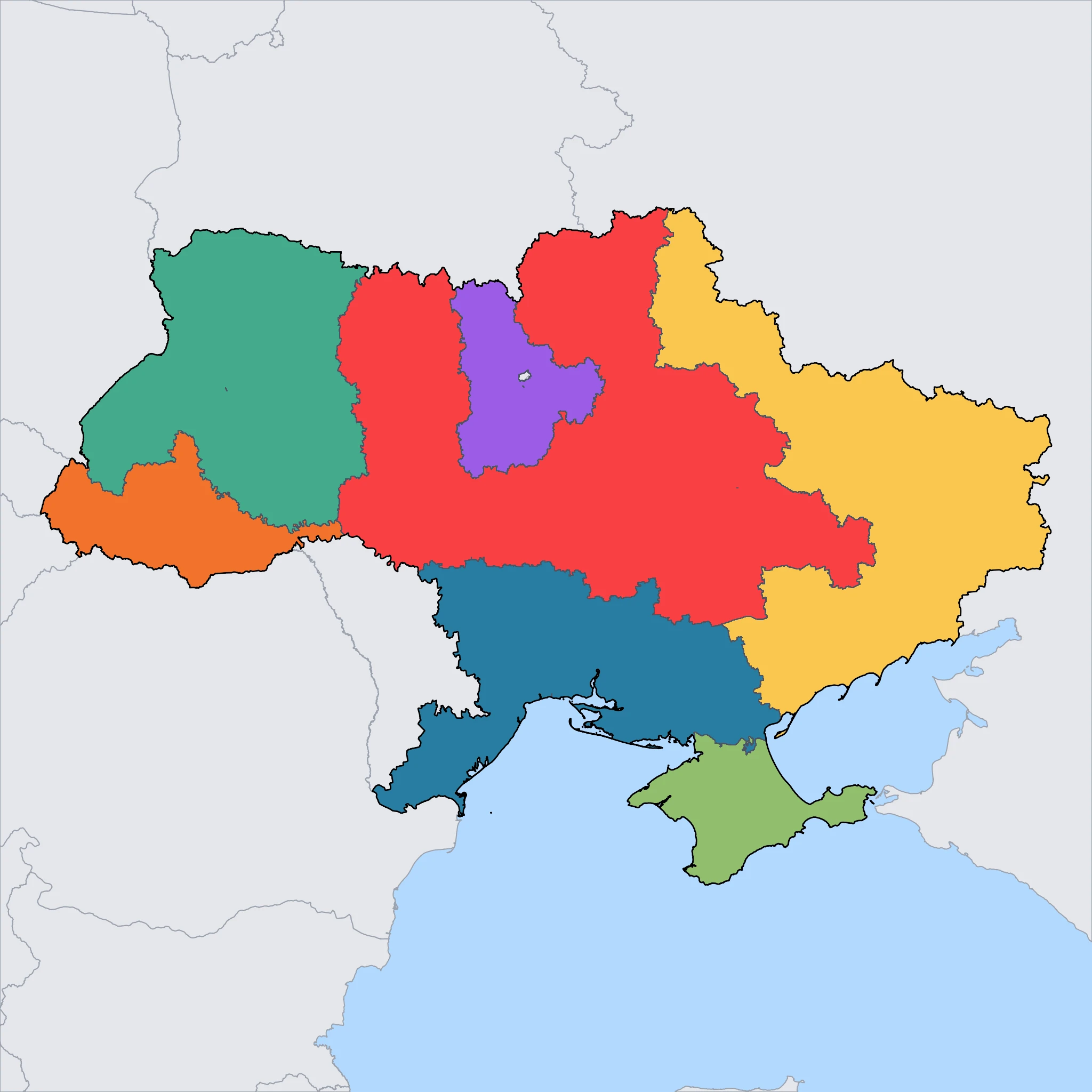 Map of Ukraine