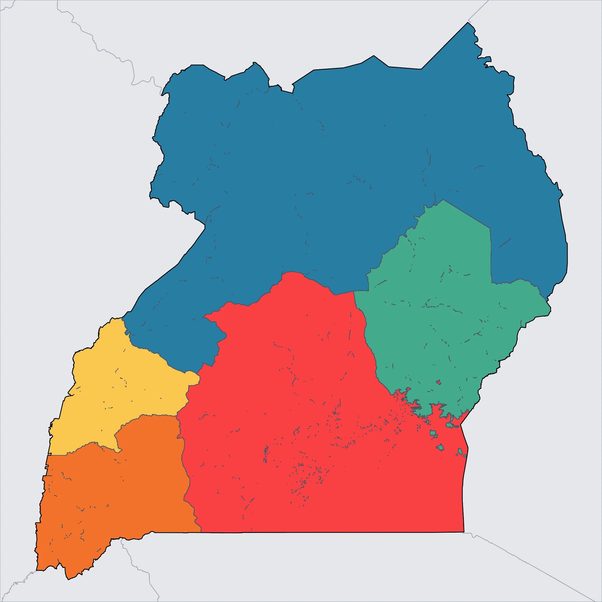 Map of Uganda