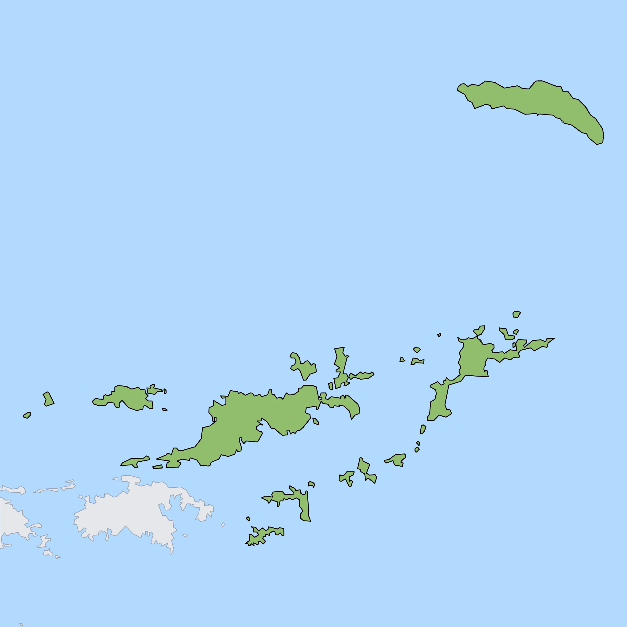 Map of British Virgin Islands