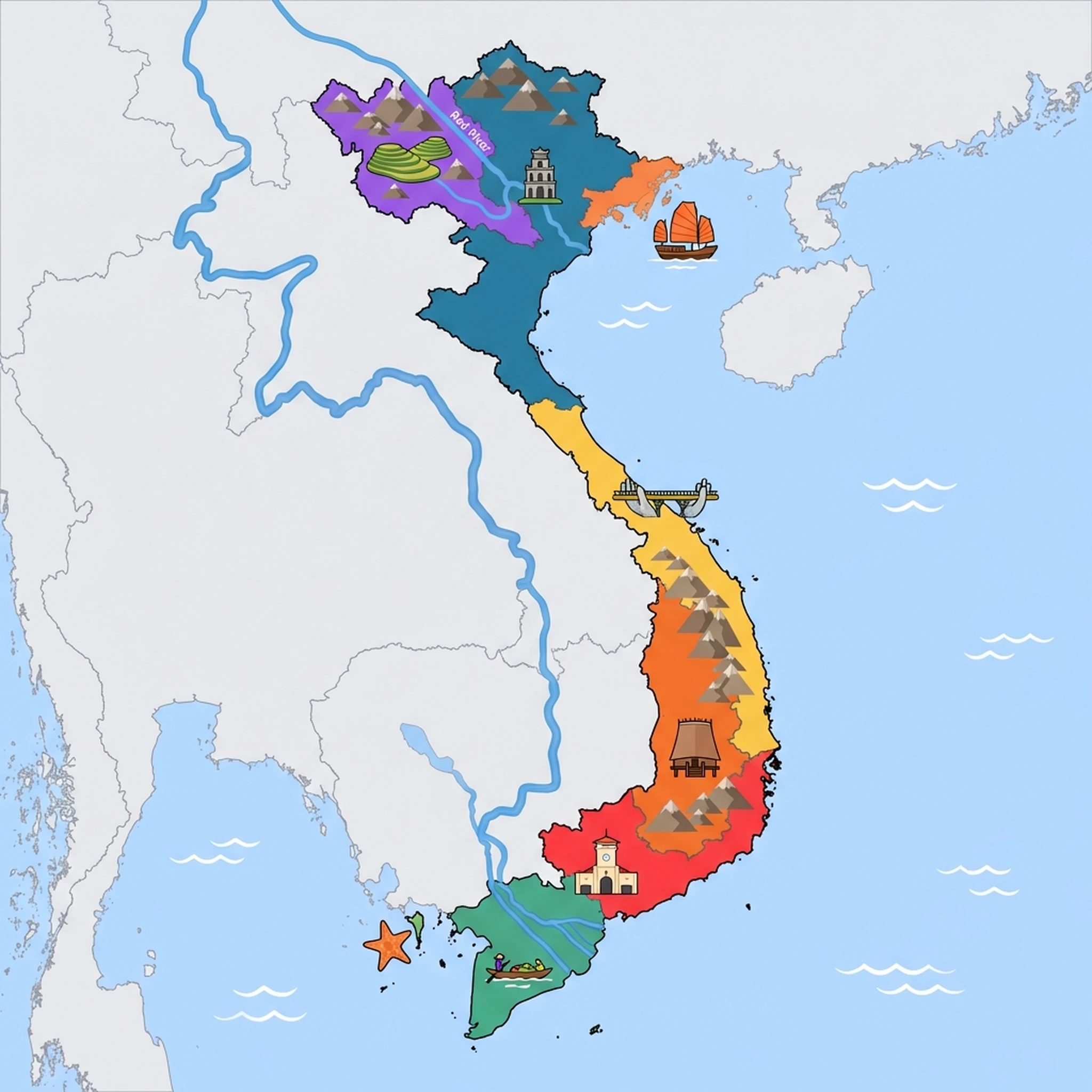Map of Vietnam